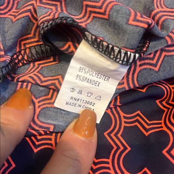 One Size Fits Most Fit and Flare Flowy Dress Pink and Blue Spaghetti Straps - Picture 6 of 6